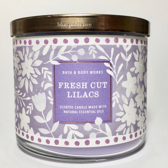 FRESH CUT LILACS 3 Wick Candle